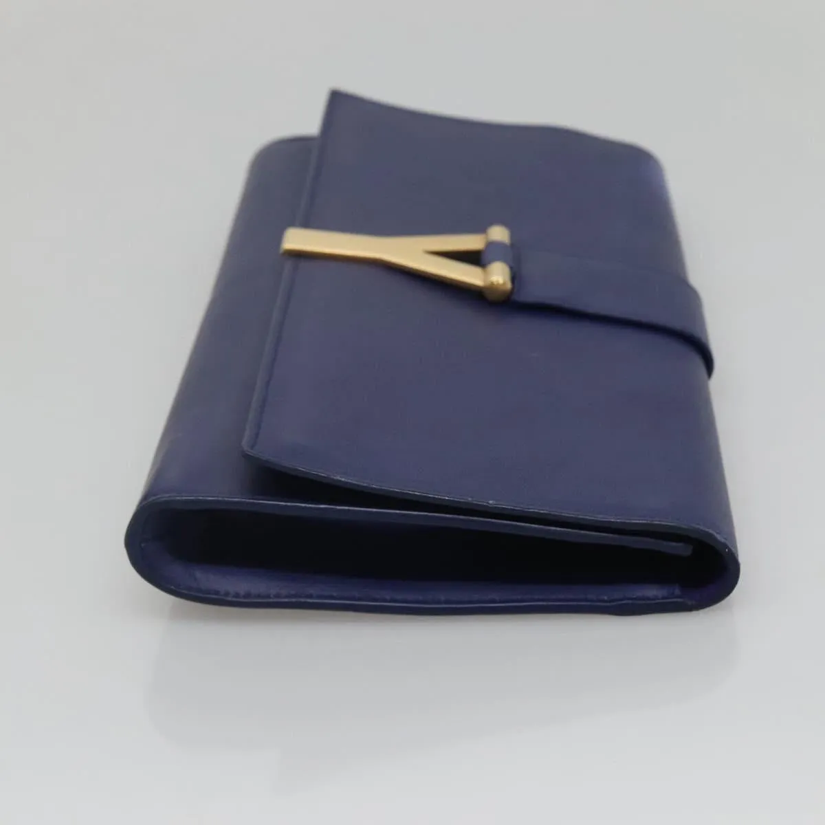 Yves Saint Laurent Chyc Leather Clutch Bag (Pre-Owned)