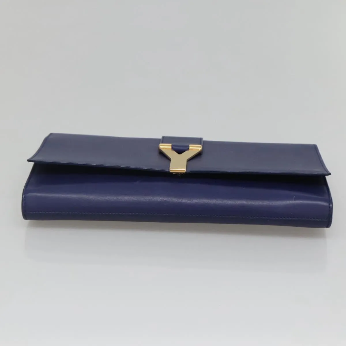 Yves Saint Laurent Chyc Leather Clutch Bag (Pre-Owned)