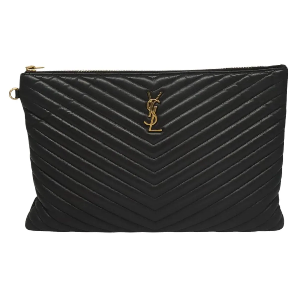 Yves Saint Laurent Leather Clutch Bag (Pre-Owned)