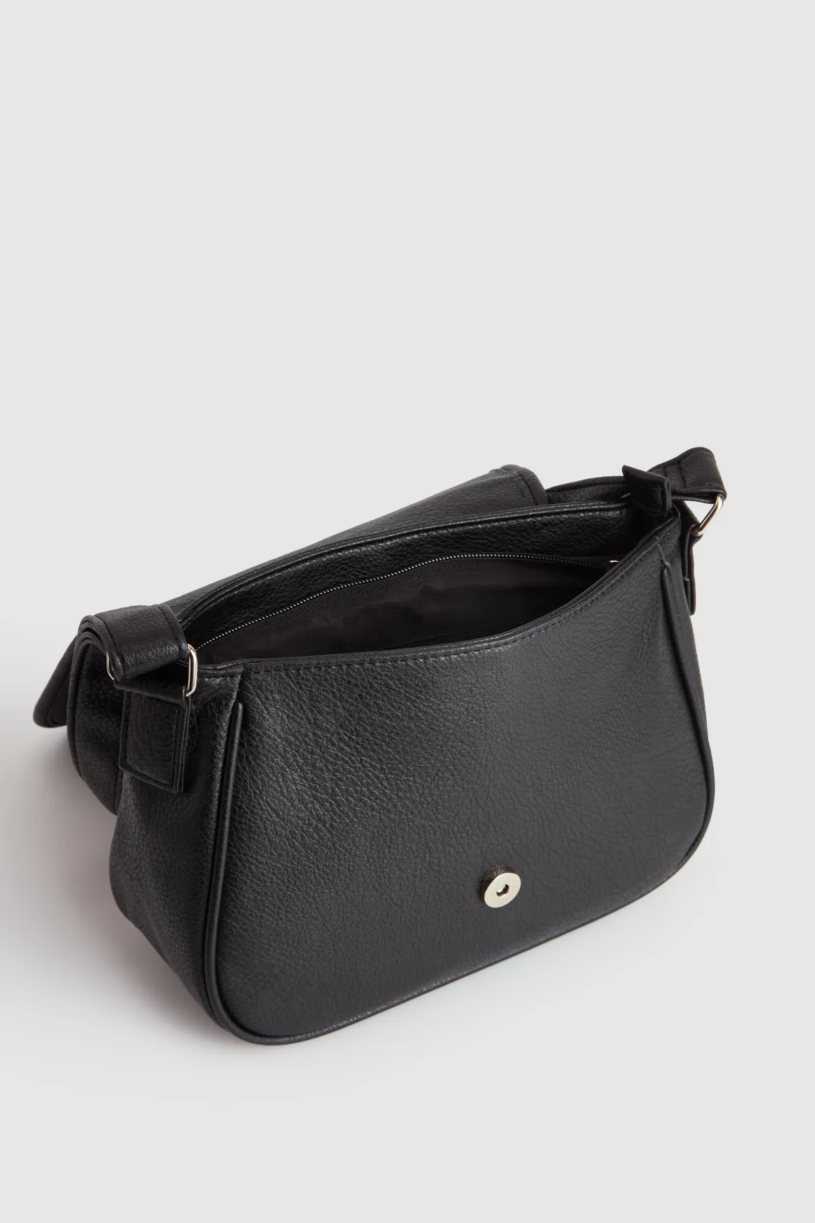 Zip Pocket Flap Crossbody Bag